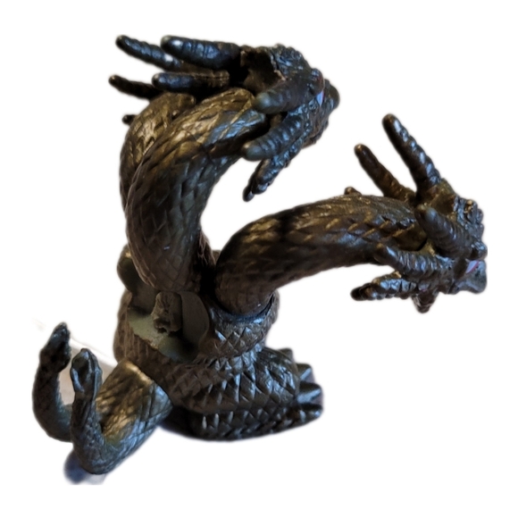 Godzilla King of the Monster Action Figure, 3 Headed Dragon, Ghidorah Gold - Picture 2 of 3
